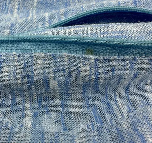 Heather Blue Infinity Scarf with Hidden Pocket