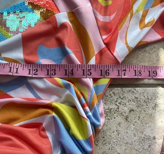 Boston Proper Sequin Cutout Neckline Ruched Maxi Dress