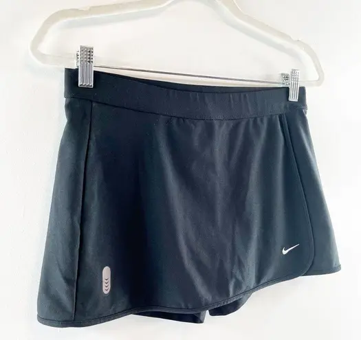 Nike  Dri Fit Solid Element Swim Boardskirt Built In Short Black 4 - 6