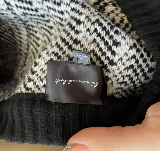 Line and Dot NWT Black And White Helena Sweater