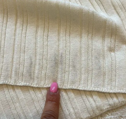 Sundance Josalyn Ivory Crochet Bell Sleeve Sweater Dress