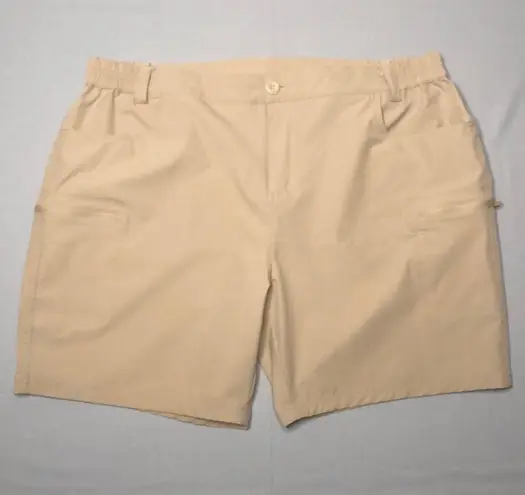 WILLIT Women’s Khaki Tan Cargo UPF50+ Active Outdoor 7” Shorts Size XXL