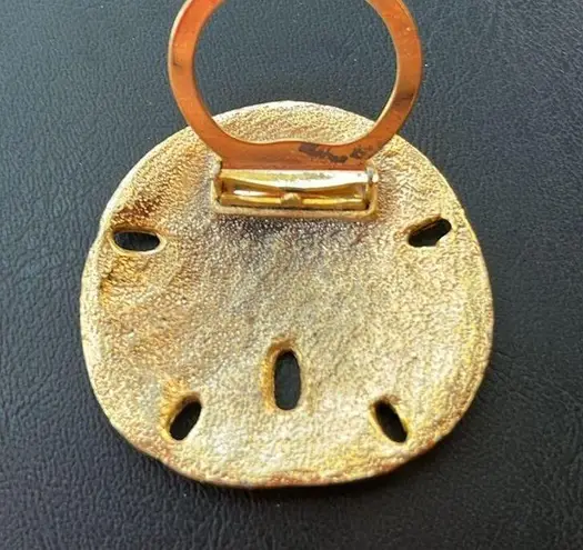 Gold Sand Dollar signed clip for accents