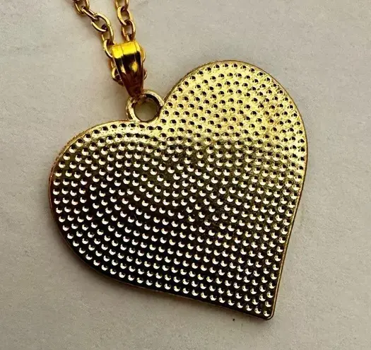 Colorful heart pendant necklace