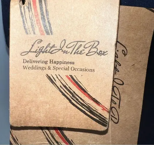 Light In The Box Formal Deep Blue Dress w/Tiered Skirt Textured Crimped Bodice