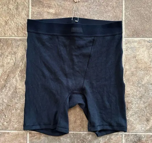 SKIMS Cotton Rib Boxer Soot Size Small