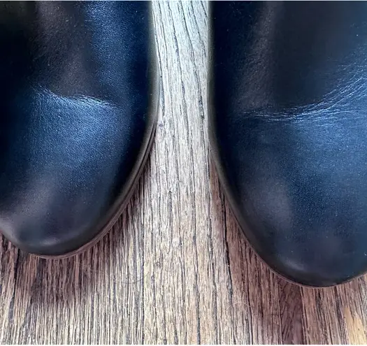 Crown Vintage Women's Ankle Boot SZ 10 Black Leather Sandy Booties