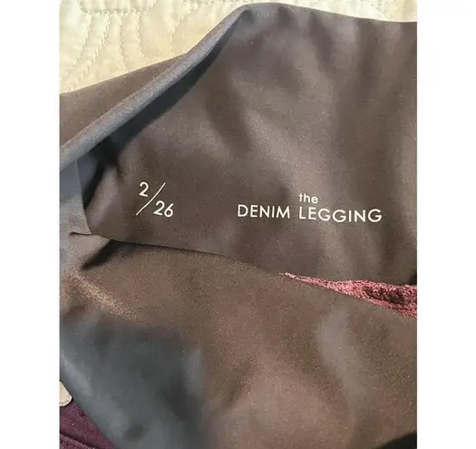 Liverpool Maternity Jeans Womens Size 2 Plum Tummy Panel 26x27 Shaping Baby