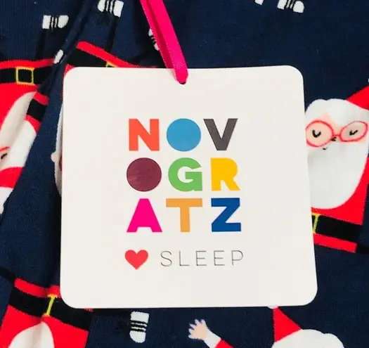 Novogratz Dancing Santa Pajama Bottoms Navy, Red, X