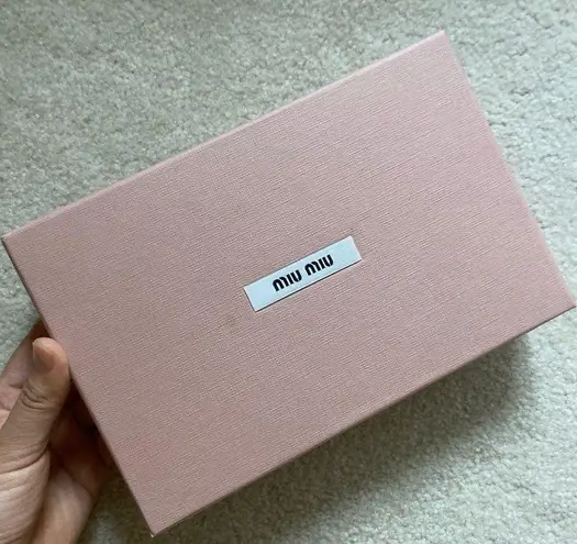 Miu Miu Miu min pink wristlet set