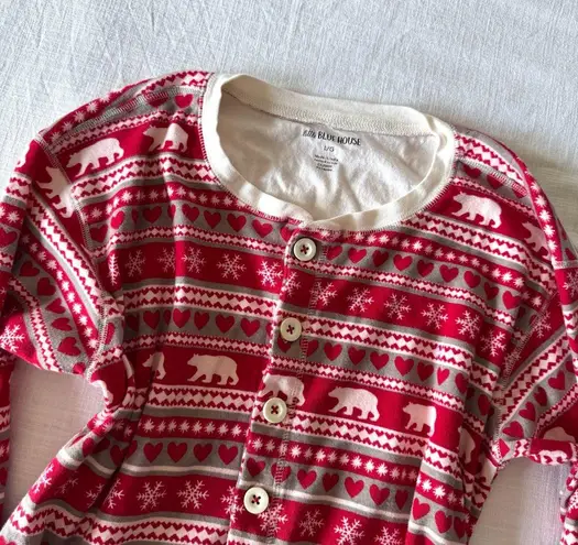 Little Blue House by Hatley Fair Isle Bear Adult Union Suit