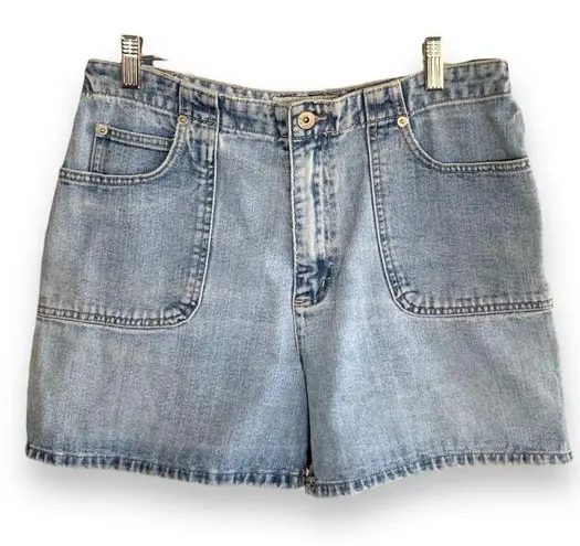 Vintage LA Blues Jean Shorts Baggy High Waisted Mom Style Medium Lightwash Denim Size 14