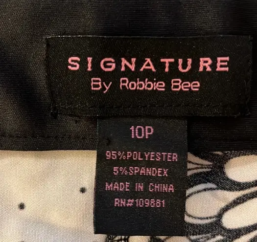 Robbie Bee SIGNATURE White/Red/Black Shift Boho Peasant Dress shift boho peasant