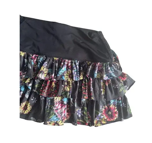 lucky in love X Bethanie Mattek Sands Worn Floral Mesh Top and Skort Set Size M