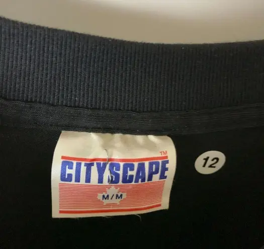 90s Vintage Cityscape Toronto Canada T Shirt Place Buildings Single Stitch Size M