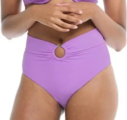 Body Glove Standard Smoothies Woodstock Solid High Rise Bikini Bottom Swimsuit