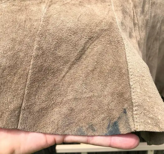 June Brown Genuine Suede Skirt 10