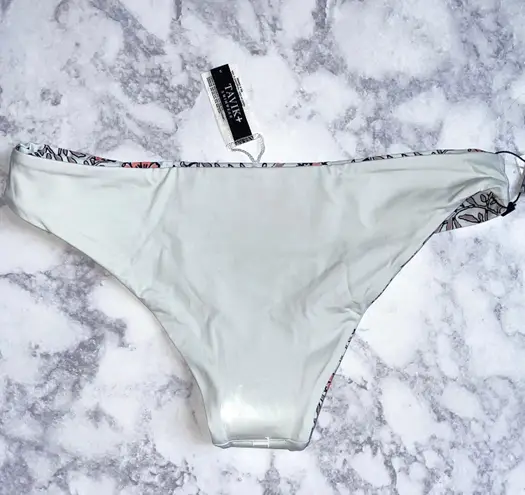 Tavik swim New Tavik Reversible Wild Flower Print Bikini Bottom Ali Light Blue