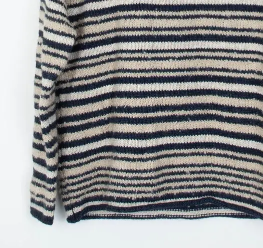 LRL Lauren Jeans Co Ralph Lauren Chevron Striped Wool Blend Sweater Size XL Blue