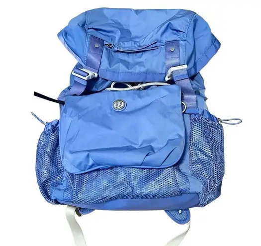 Lululemon  Women's Traveling Yogini Rucksack Backpack Travel Bag Gym Bag - Blue