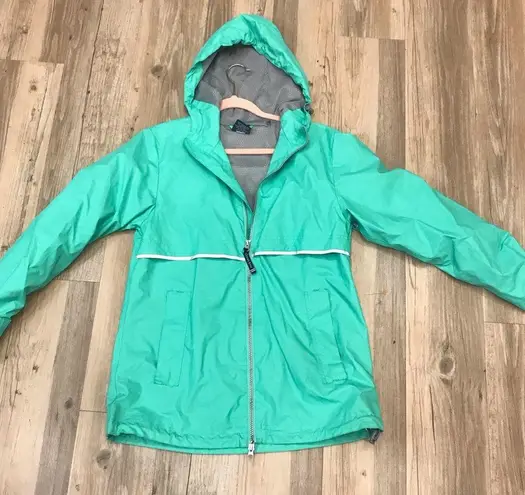 Charles River Apparel New Englander Wind & Waterproof Rain Jacket aqua XS