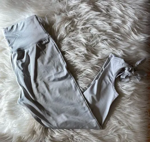 South Beach self-tie high-rise leggings