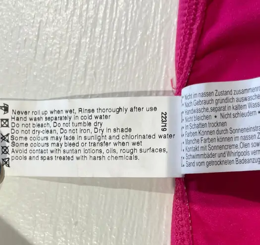 Seafolly New Solid Twist Band Hipster Bikini Swim Bottom Raspberry Pink