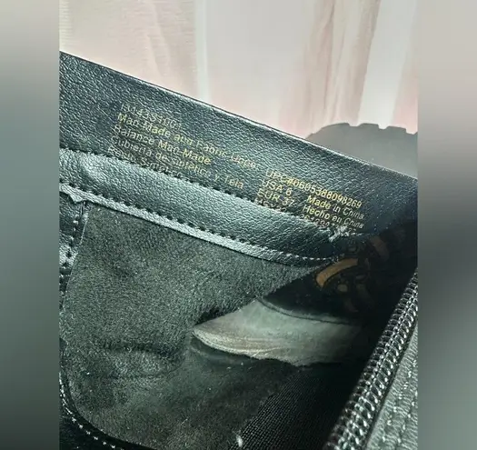 Sam & Libby Black Soft Chunky Women’s Calf Boots Heeled Booties Size 6