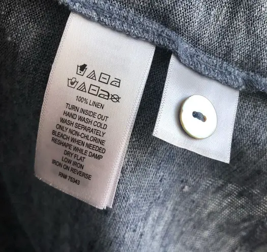 H by Halston Linen Cardigan