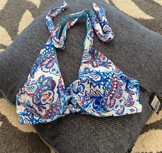 Relleciga push up paisley Bikini Top