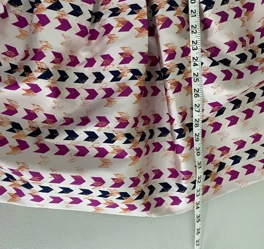 Hutch Anthropologie Blue Fit & Flare Metallic Arrowhead Short Mini Dress Size 8