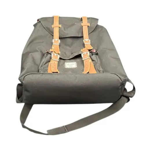 Herschel Little America Flap Backpack in Black