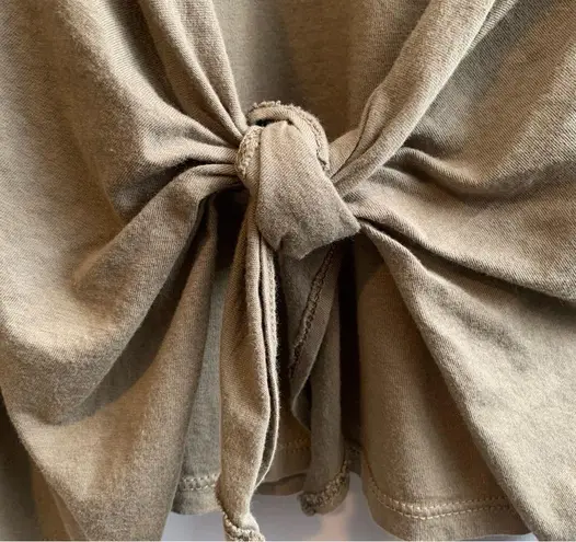 Michael Stars NWT Faux Wrap Tie Waist Long Sleeve Tee Dress Size Large