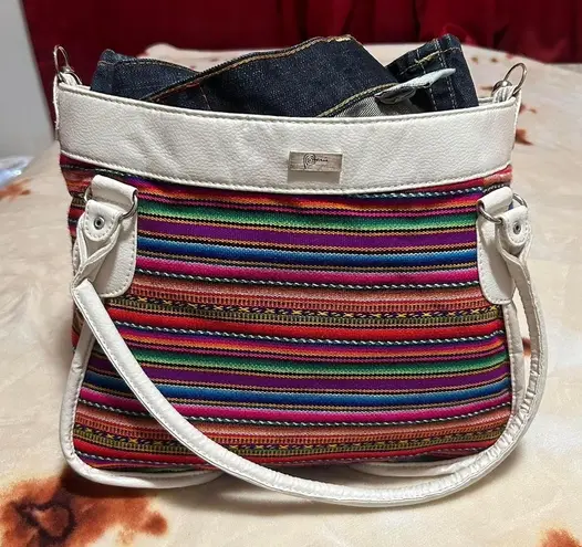 Colorful Striped Purse Handbag