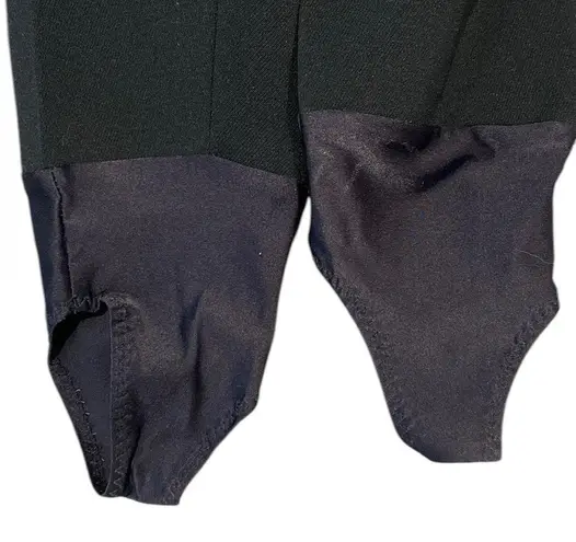 Vintage Kaelin Schoeller Stirrup Stretch Snow Ski Pants Black Wool Blend Size 6