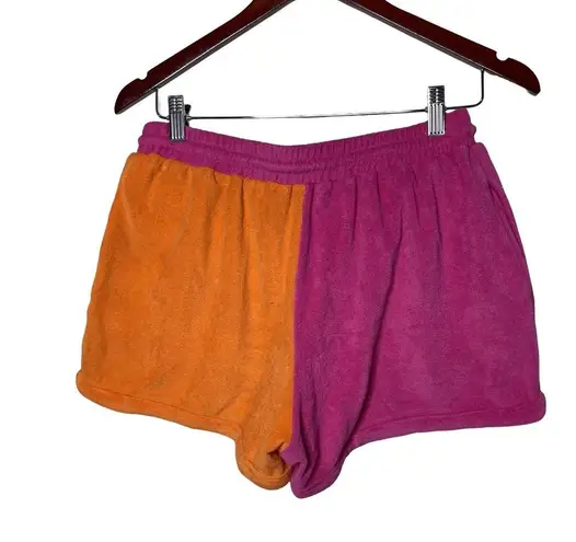 Solid & Striped The Charlie Terrycloth Short in Tangerine + Strawberry sz S