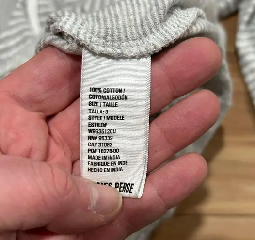 James Perse James Peres Striped Grey Hoodie Size 3