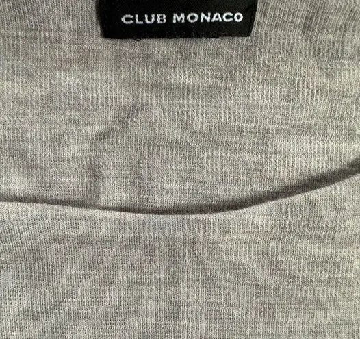 Club Monaco Womens Reeta Space Dye Grey Bell Sleeve Wool LS Sweater Top Sz XS