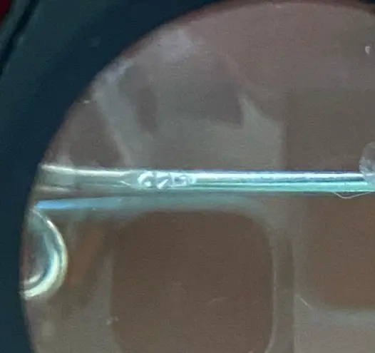 Vintage Sterling Silver Amber Miniature Fruit Basket Pin Brooch Pendant Brown