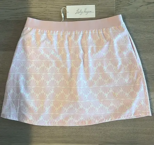 Lady Hagen Side Pleat Pink Seashell Skort NWT Size Medium
