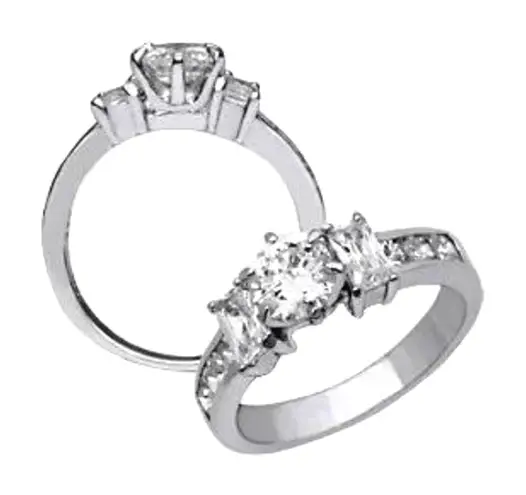 None 🆕 NEW 925 Sterling Silver CZ Wedding RING Band 6 7 8 Anniversary‎ Valentines