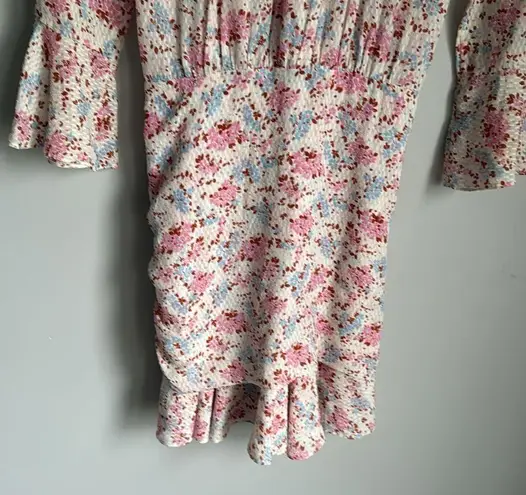 Veronica Beard Sean Floral Silk Rouched Dress 4