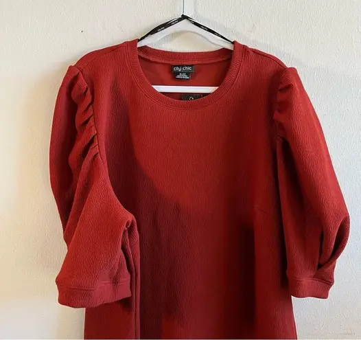 Dress Impulse Vibes in Amber Puffy Sleeves Sz 22 (XL in City Chic) NWT