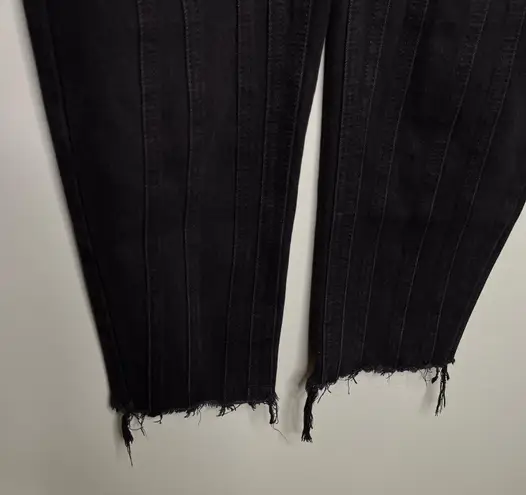 Missguided NWT Seamed Riot High Rise Mom Jeans in Black Size 8