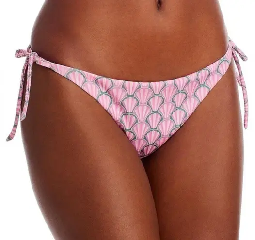 NWT Peixoto Womens Tonie Printed Side Tie Cheeky Bikini Swim Bottom Pink Size L Size L