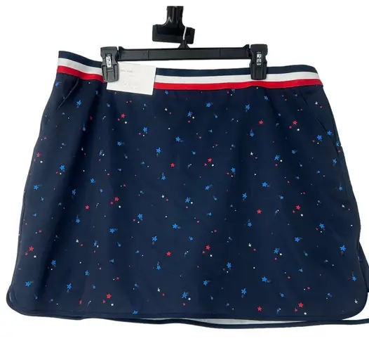 Lady Hagen  GOLF SKORT WOMENS SIZE XL CONTRAST TRIM STARS PATRIOTIC TENNIS 50 UPF