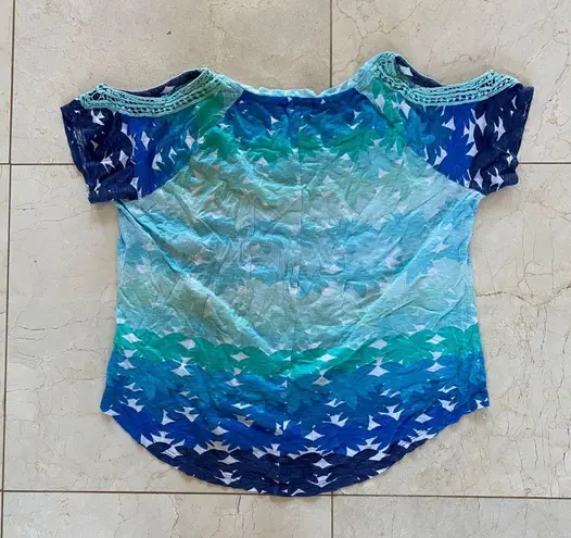 Chip & Pepper Tie Dye Shirt Sz Medium Knit Sleeves