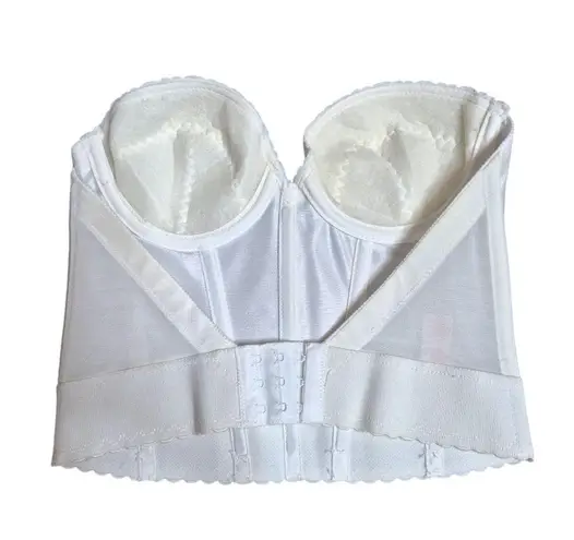Vintage ILGW Union Made Corset Corset Bustier Petticoat Place Bra White Size 34B