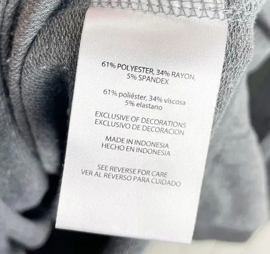 C. Wonder Time to Wine Down Embroidered Grey Pullover Sweatshirt Women's Size XL