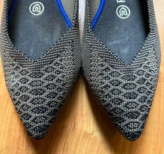 Rothy's RARE Walnut Python Point Flats